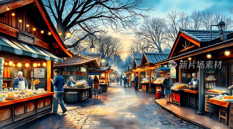 冬日集市暖意融融