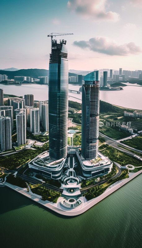 珠海仁恒滨海航拍