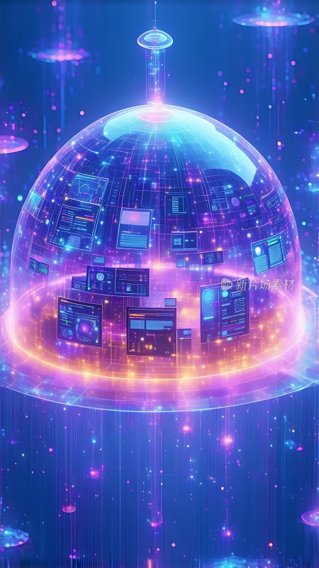 数字世界未来科技感场景