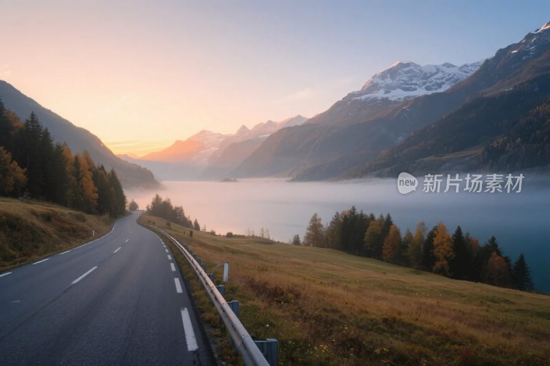 山水公路风景图