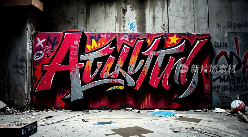 街头艺术涂鸦墙