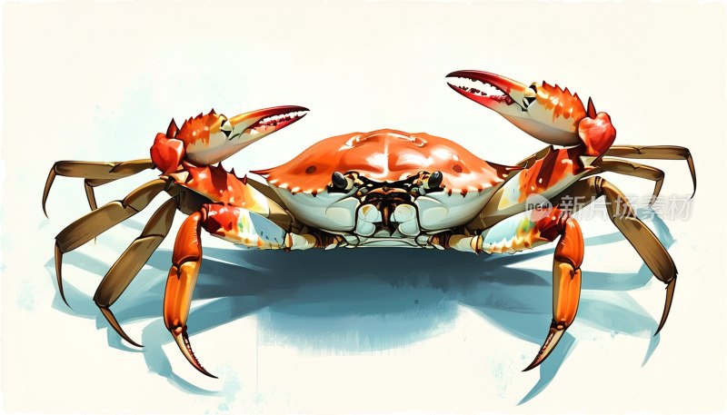 红白螃蟹插图