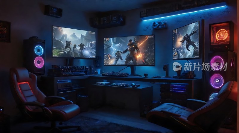 游戏电竞梦幻空间沉浸式体验尽享视听盛宴