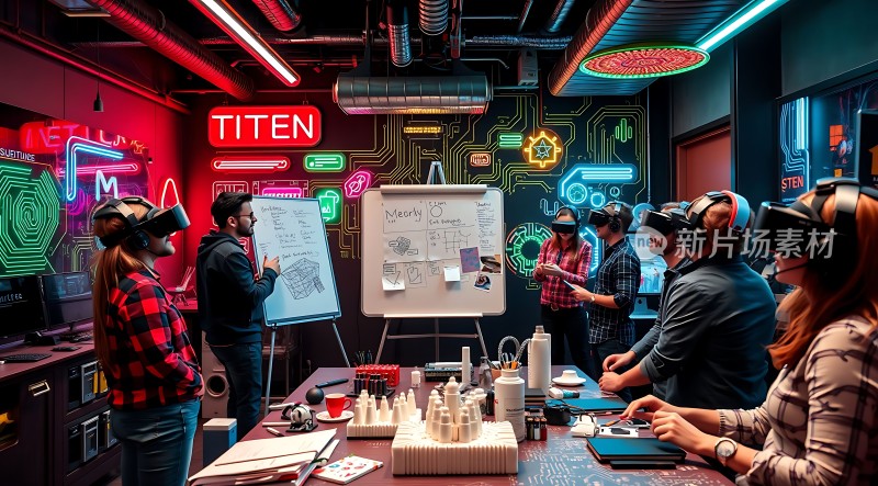 虚拟现实团队协作会议