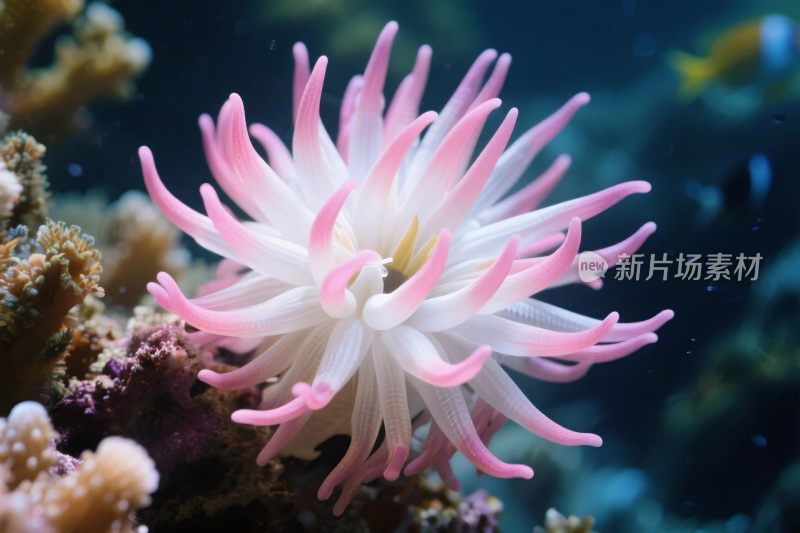 海洋生物海葵特写