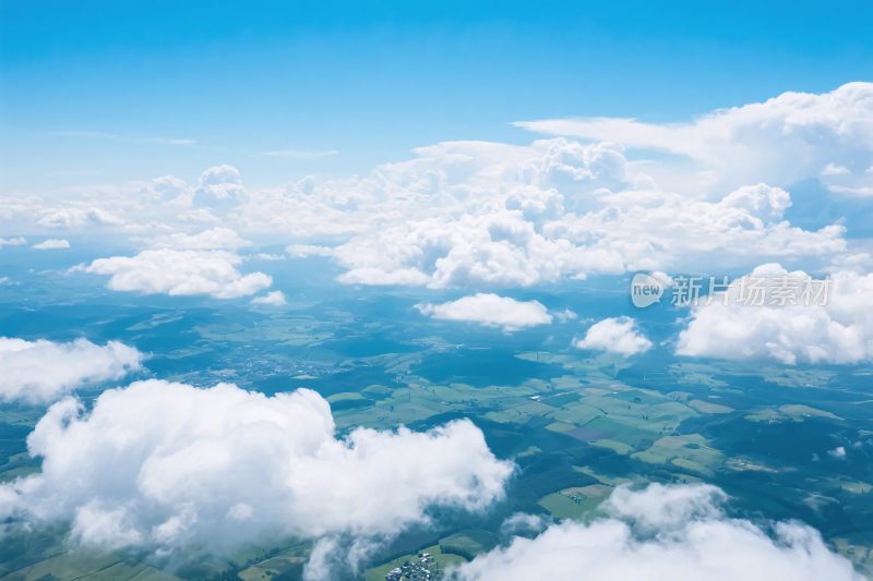 蓝天白云风景图