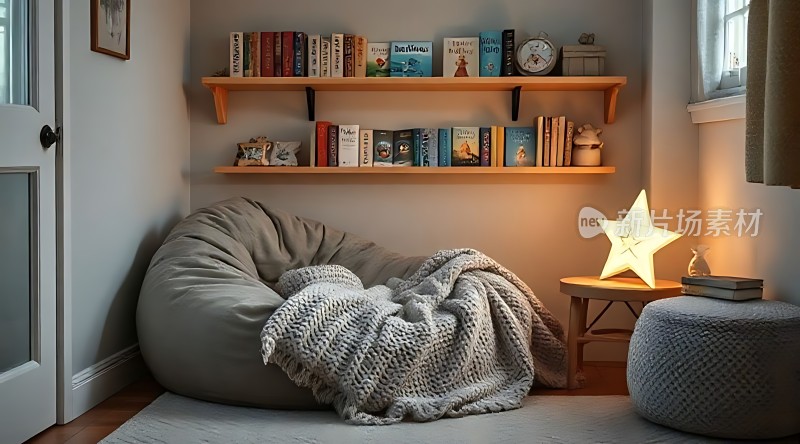 温馨角落舒适阅读时光