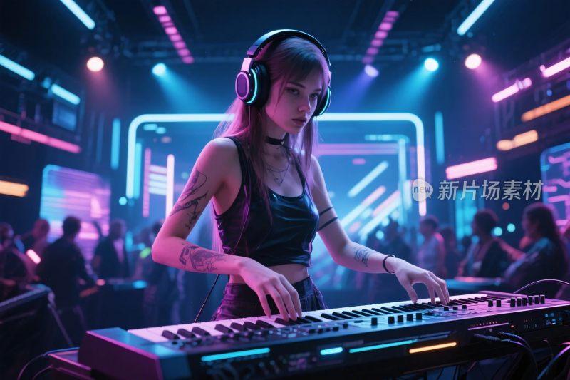 夜店电子音乐表演