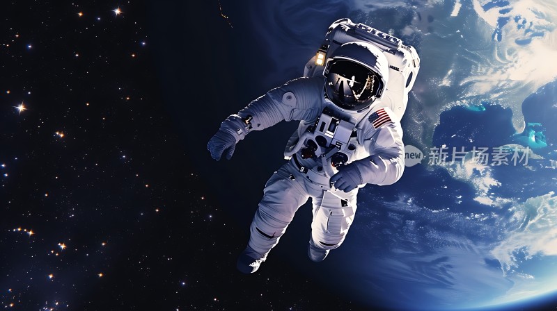 太空漫步宇航员与地球的壮丽对话