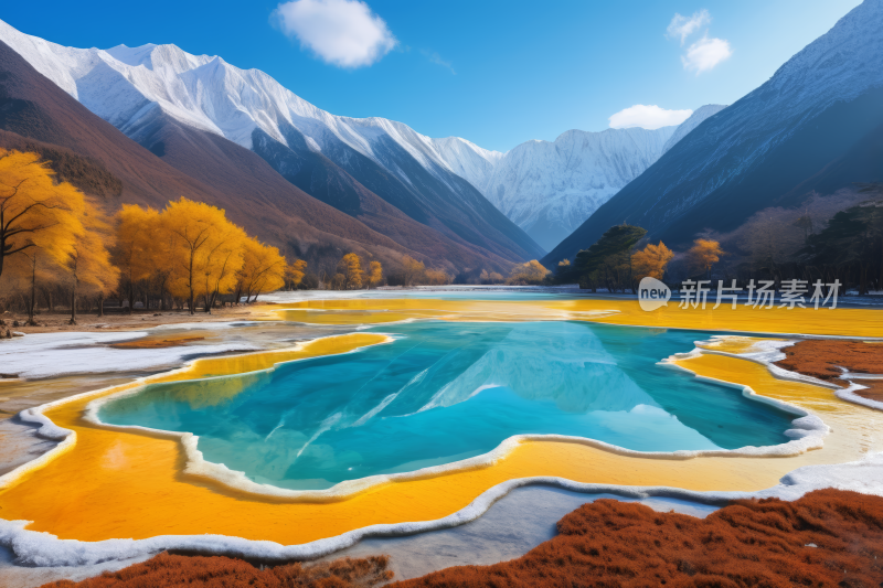 盐湖景观风景风光图片