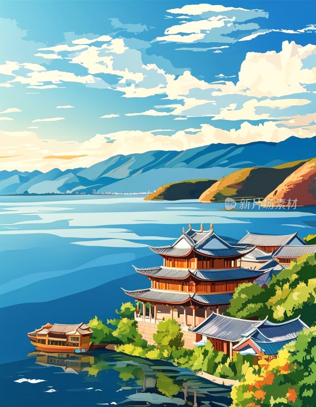 大理洱海美景