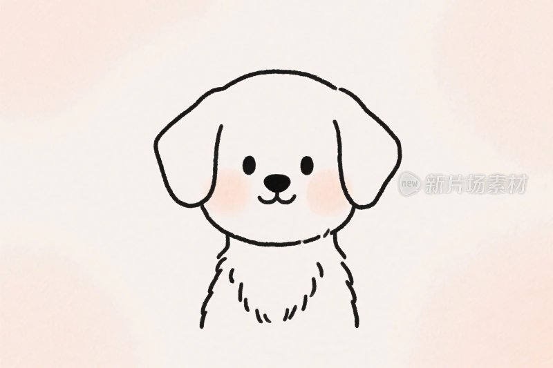卡通小狗插画