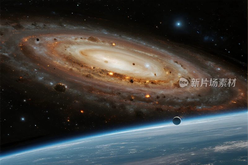 宇宙银河地球景观