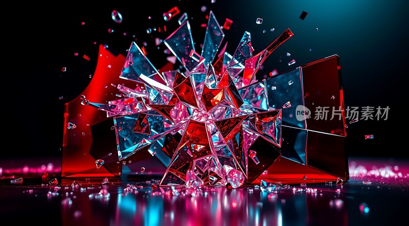 破碎玻璃艺术装置