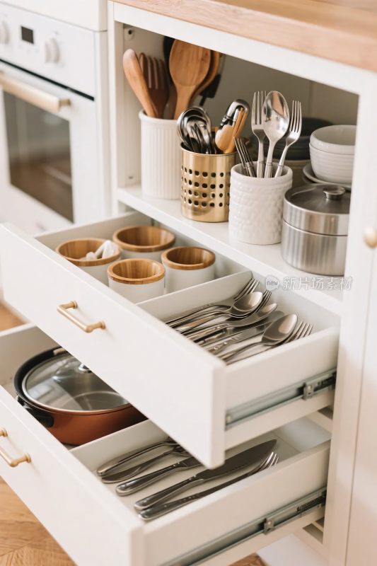 厨房抽屉餐具收纳