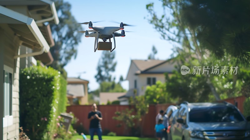 无人机配送包裹科技改变生活