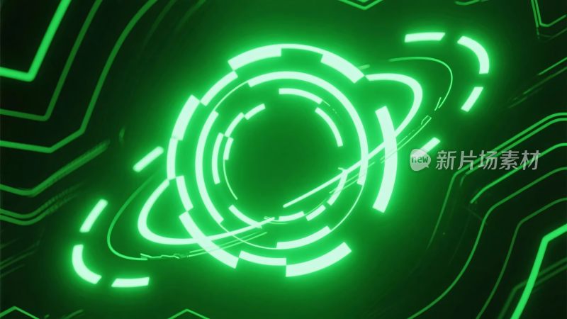 绿色科技光效图案