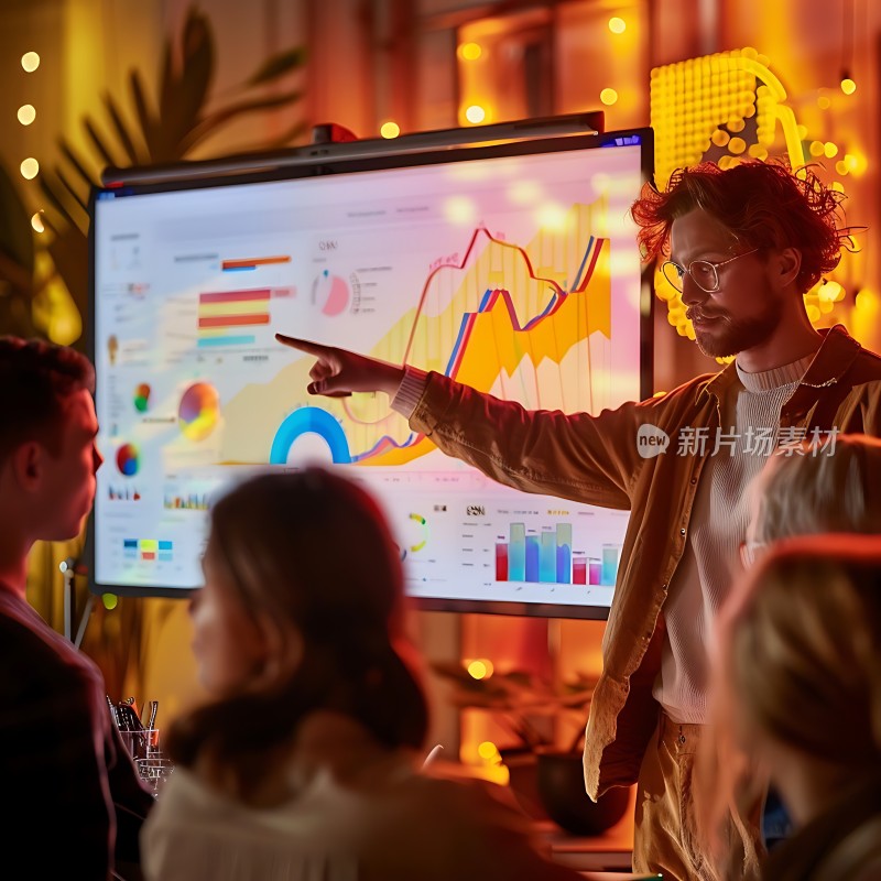 商务会议数据分析展示