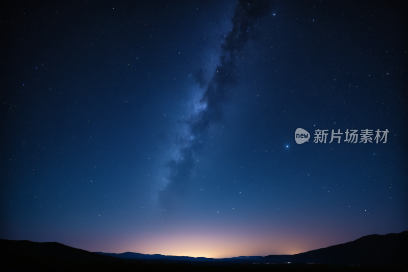 星空一片又大又长又薄充满星星的天空背景