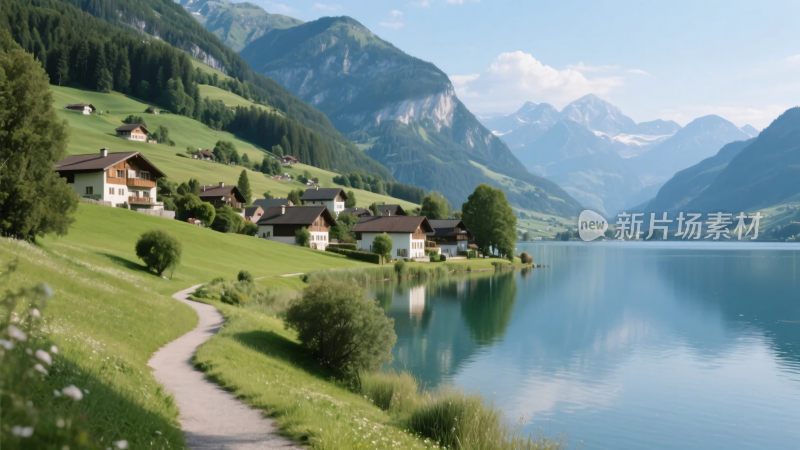 山水田园乡村美景