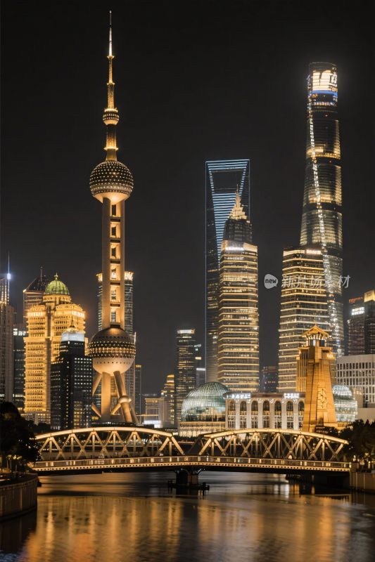 上海陆家嘴夜景