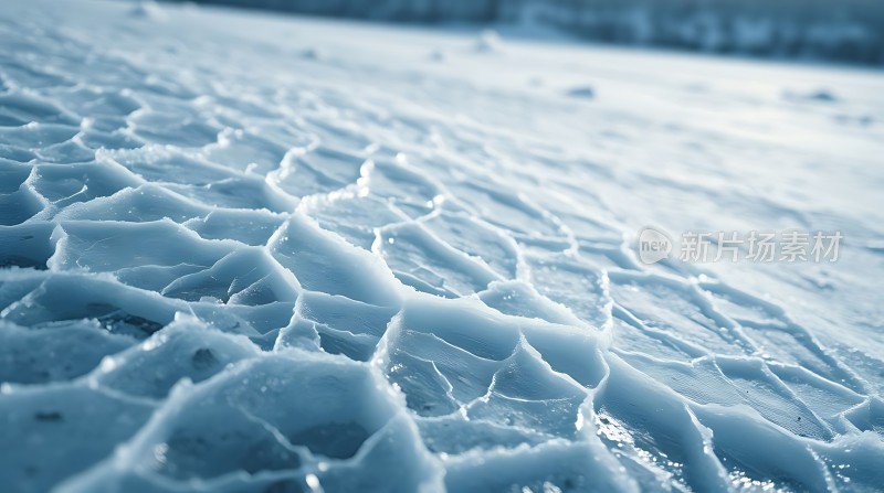 冰封大地晶莹剔透