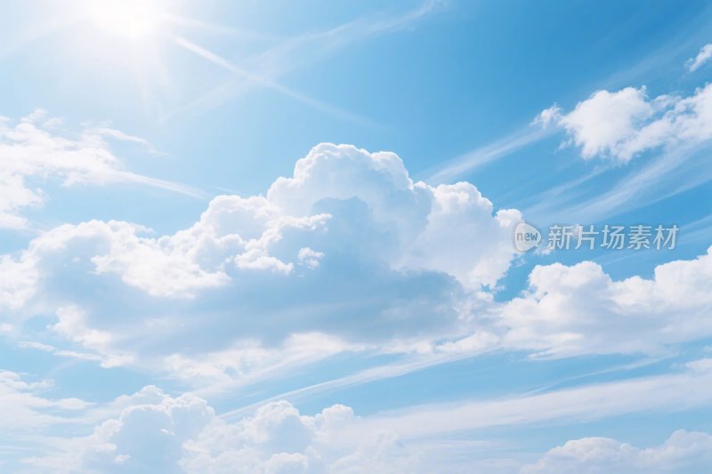 蓝天白云风景图