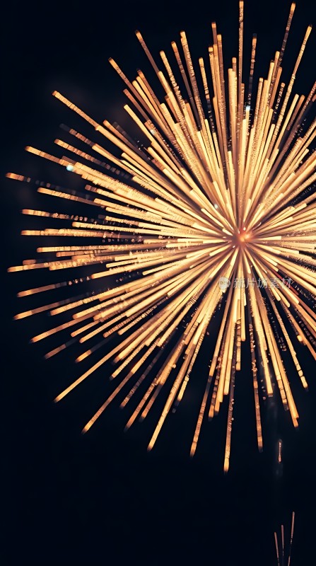 夜空烟花绽放光芒四射璀璨夺目