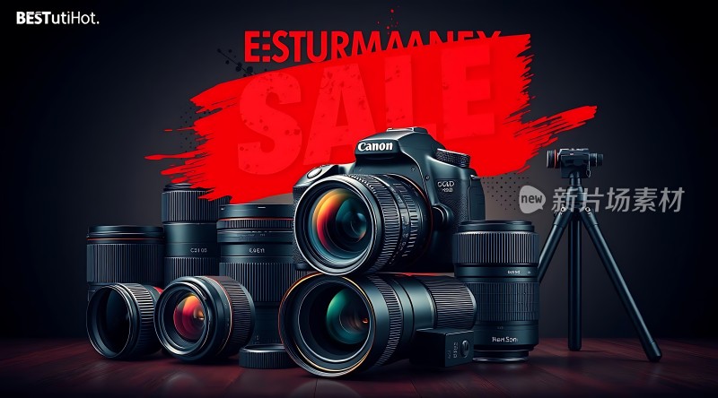 新品摄影器材大促Canon相机等你来抢！