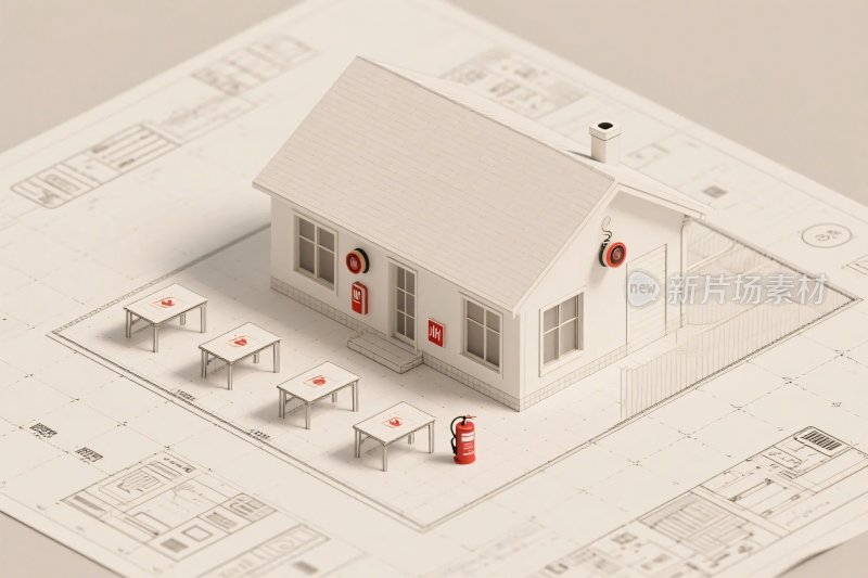 建筑模型蓝图展示