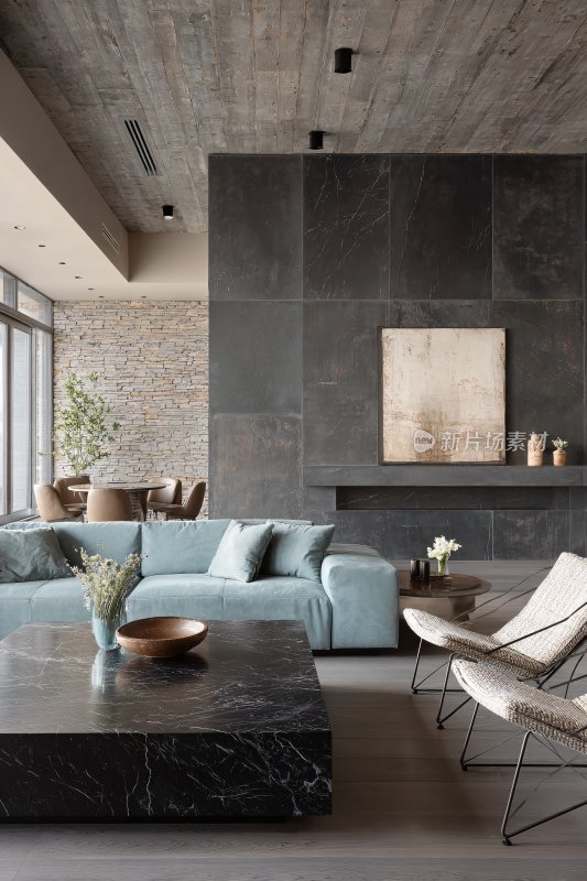 现代简约风室内客厅场景
