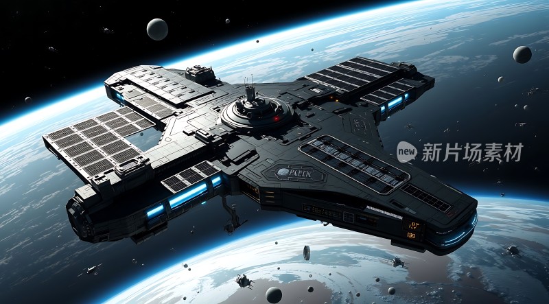 星际飞船遨游宇宙