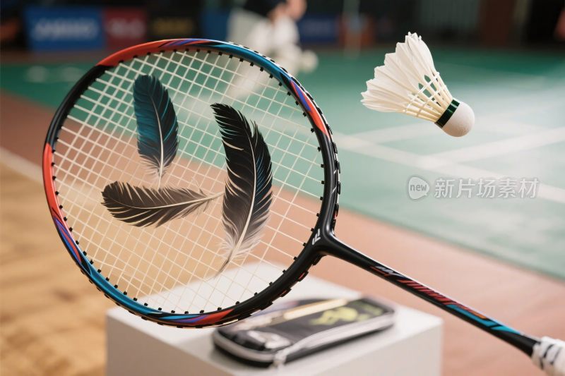 羽毛球拍与羽毛道具
