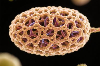 微观球形细胞图