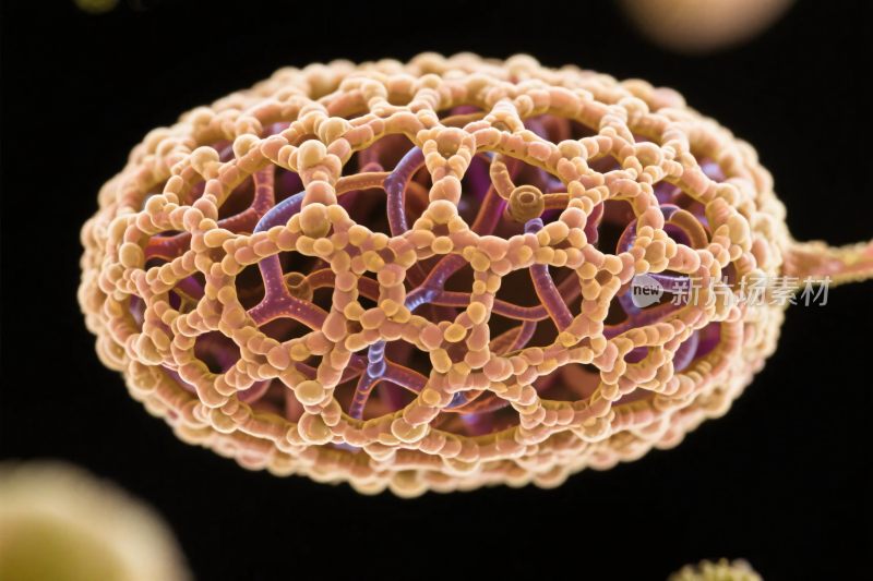 微观球形细胞图