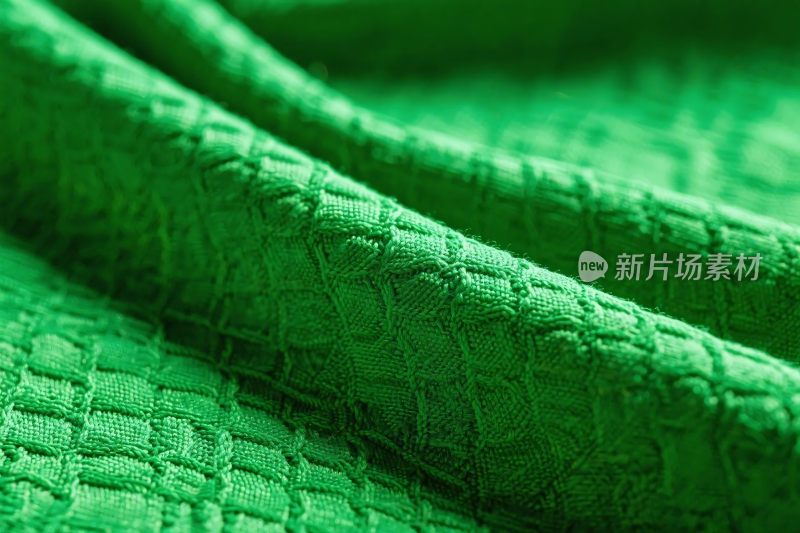 绿色布料纹理特写
