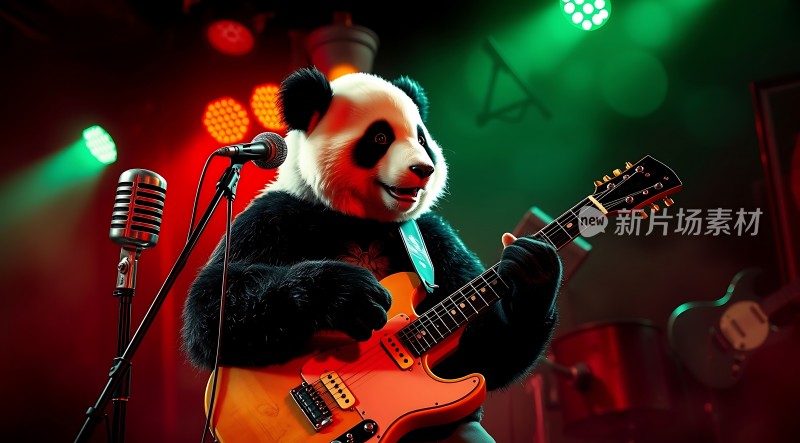熊猫弹吉他