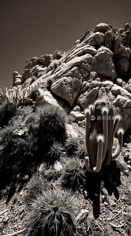 沙漠中的坚韧生命