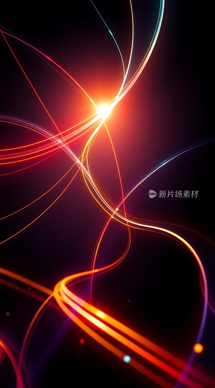 光之舞色彩交织的炫目画卷