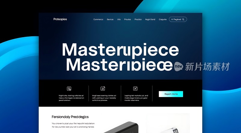 新片场素材Protopypes网站设计