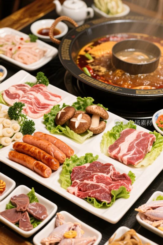 火锅食材展示图