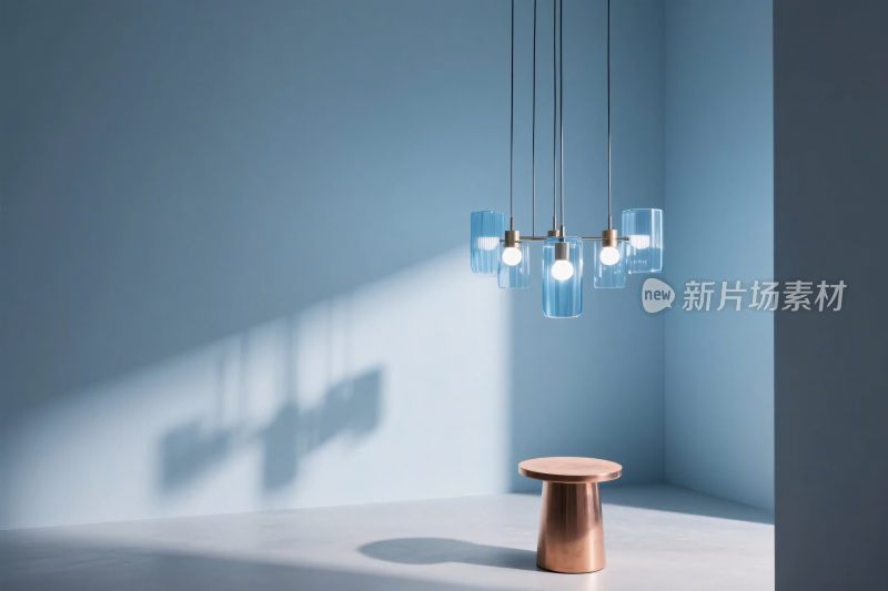 现代简约室内吊灯场景