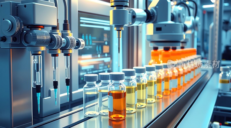 智能制药生产线自动化生产药品