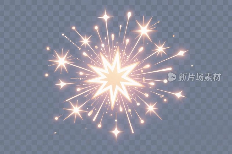 绚丽星光特效插画