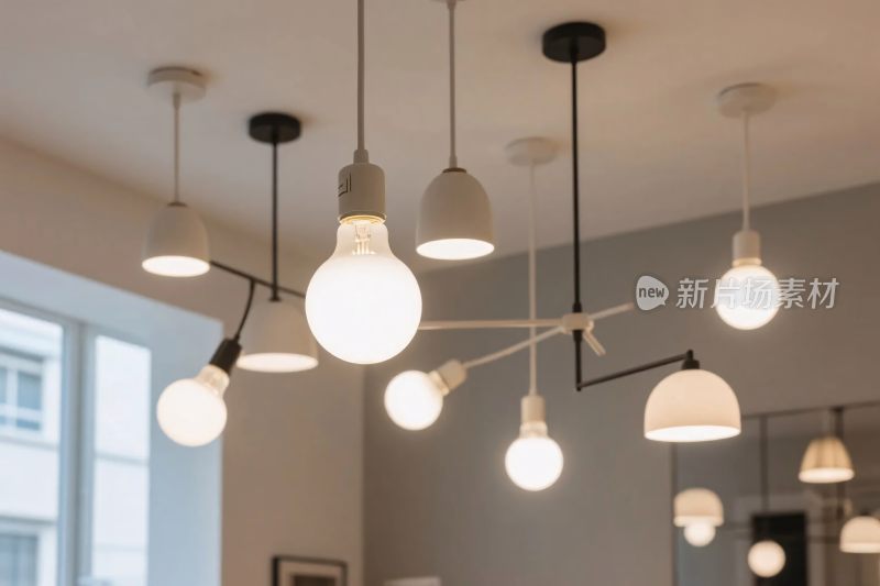 室内多吊灯装饰布置