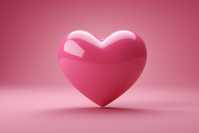 粉红色背景的粉红色爱心高清图片