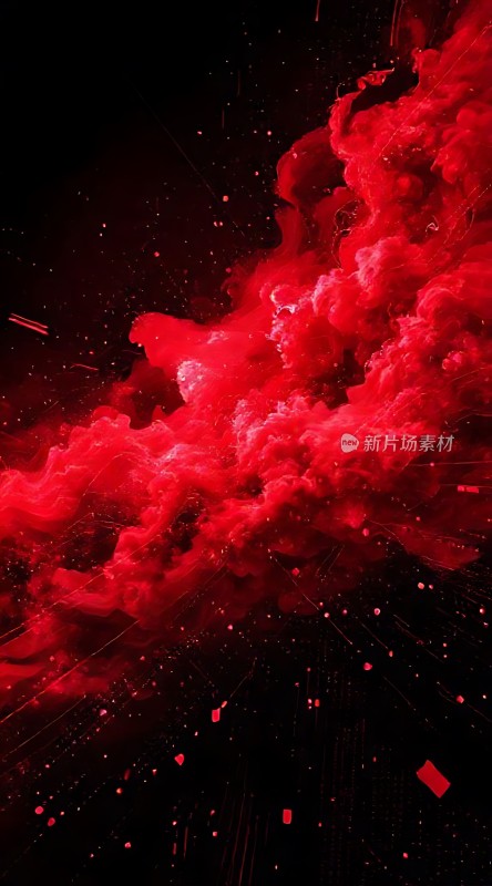 红色云雾爆炸