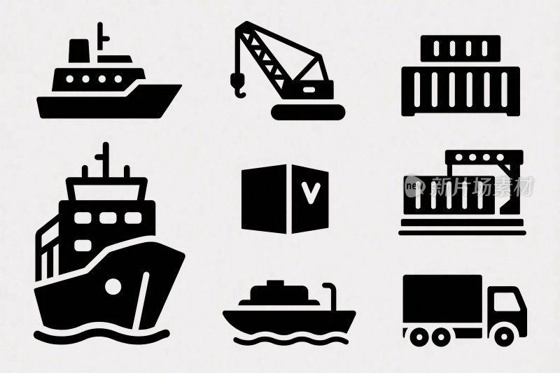 运输相关图标集合