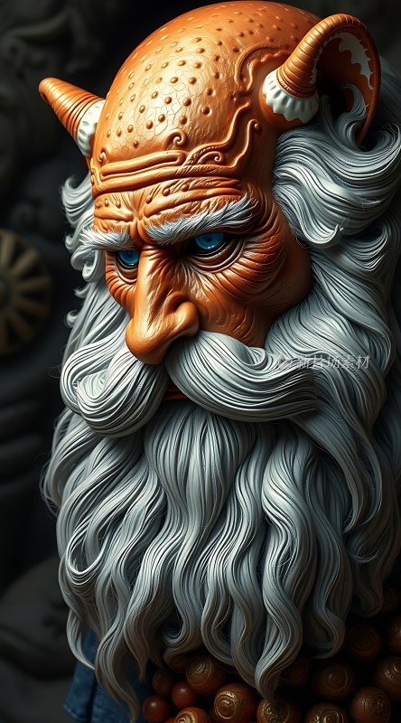 智慧长者的神秘面容