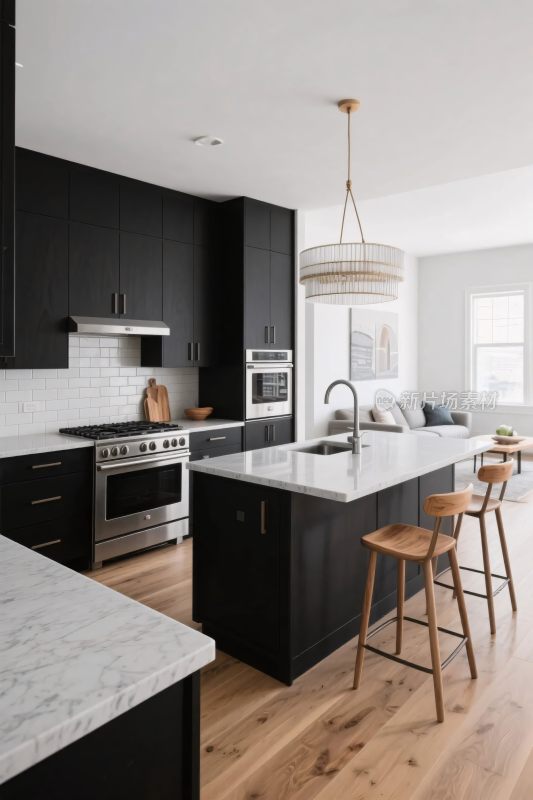 现代风格厨房场景